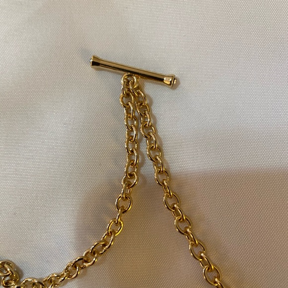 Nw/oT Chico’s Gold Long Necklace w/ Faux Gemstones - Picture 7 of 7